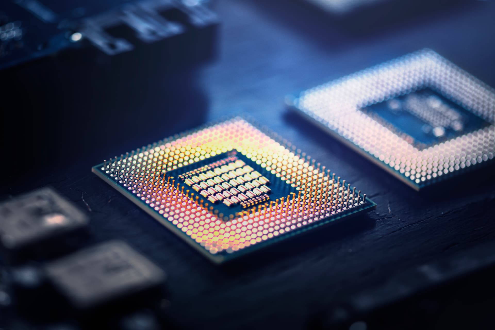 KI-Beschleuniger-Chip in Nahaufnahme